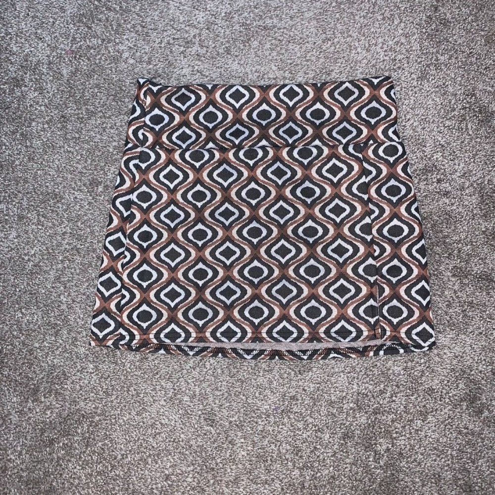 Patterend Mini Skirt